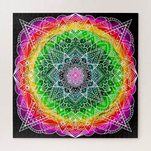 Hübsche Prismenfantasy Art meditative Puzzle (Horizontal)