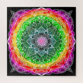 Hübsche Prismenfantasy Art meditative Puzzle