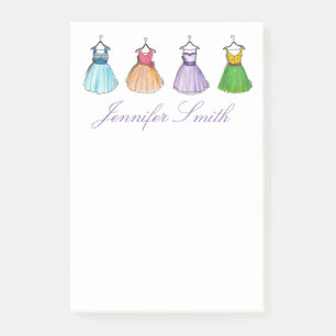 Hübsche Prom Kleider Vintag Retro Fashionisti Post-it Klebezettel