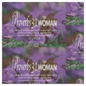 Hübsche PROVERBS 31 Lila Stoff (Nahaufnahme)