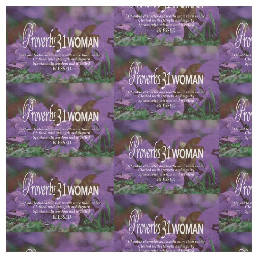 Hübsche PROVERBS 31 Lila Stoff (Muster)