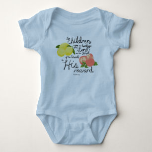 Hübsche Psalmen für Baby 127:3 Segen Strampler