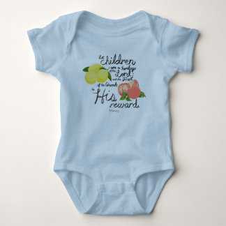 Hübsche Psalmen für Baby 127:3 Segen Strampler