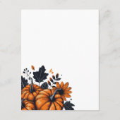 Hübsche Pumpkins Begleitkarte (Rückseite)