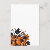 Hübsche Pumpkins Begleitkarte (Rückseite)