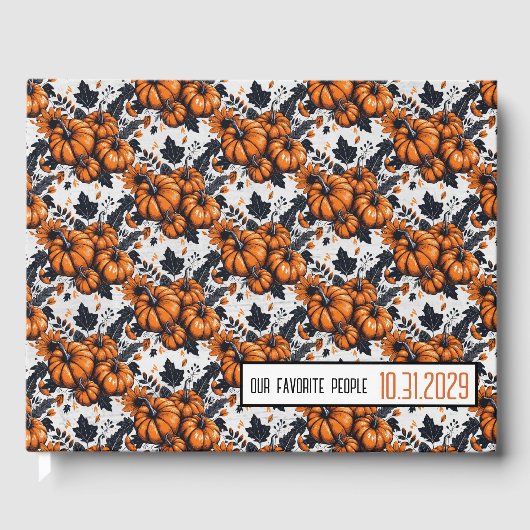 Hübsche Pumpkins Gästebuch (Vorderseite)