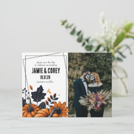 Hübsche Pumpkins Hochzeit Save The Date