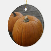 Hübsche Pumpkins Ornament Round (Links)