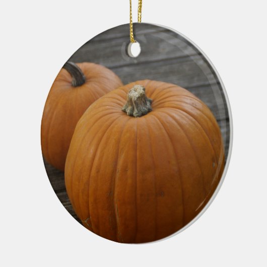 Hübsche Pumpkins Ornament Round (Links)