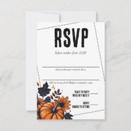 Hübsche Pumpkins RSVP Karte