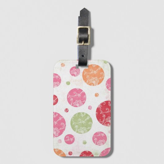 Hübsche Punkte-Sammlung Gepäckanhänger (Vorderseite Vertikal)