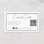 Hübsche QR-Code-Business-Karte Visitenkarte (Rückseite)