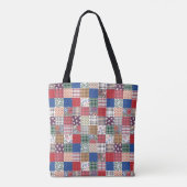 Hübsche Quilt-Universaltasche Tasche (Rückseite)