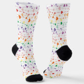 Hübsche Rainbow-Herz-Musterfamilie Socken (Gewinkelt)