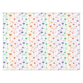 Hübsche Rainbow-Herz-Musterfamilie Tischdecke (Vorderseite (Horizontal))