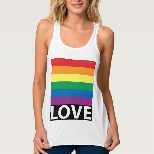 Hübsche Rainbow-Liebe, Prix, LGBT, Celebrate-Liebe Tank Top (Vorderseite)