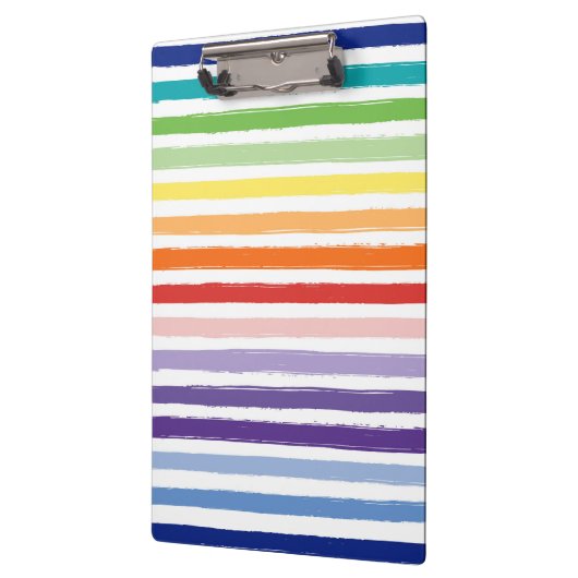 Hübsche Rainbow Strip Musterschule oder Büro Klemmbrett (Links)