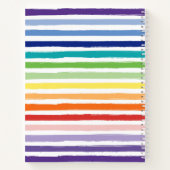 Hübsche Rainbow Strip Musterschule oder Büro Notizblock (Rückseite)