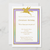 HÜBSCHE RAINBOW UNICORD ALLE MITARBEITER EINLADUNG (Vorderseite)