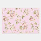 Hübsche rankende Rosen, Blumengarten Geschenkpapier Set (Vorderseite)