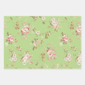 Hübsche rankende Rosen, Blumengarten Geschenkpapier Set (Vorderseite 3)