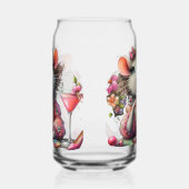 Hübsche Rattendame mit Martini-Beatmung Dosenglas (Rechts)