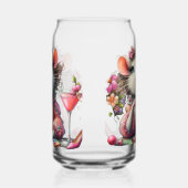 Hübsche Rattendame mit Martini-Beatmung Dosenglas (Links)