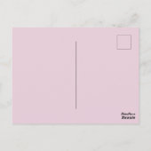 Hübsche Rattendame mit Martini-Beatmung Postkarte (Rückseite)