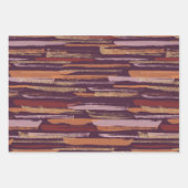 HÜBSCHE RED & LILA HERBSTLAUBE UND BLUME GESCHENKPAPIER SET (Vorderseite 2)