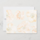 Hübsche Red Poppies Moderne Blumenhochzeit RSVP Ka (Rückseite)