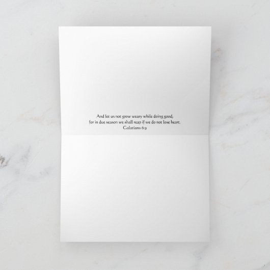 Hübsche Red Tulip und Scripterkarte Karte (Innenseite)