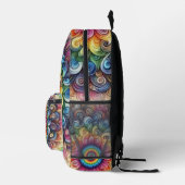 Hübsche Regenbogen-Tie-Dye-gedruckte Rucksack (Rechts)