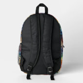 Hübsche Regenbogen-Tie-Dye-gedruckte Rucksack (Rückseite)