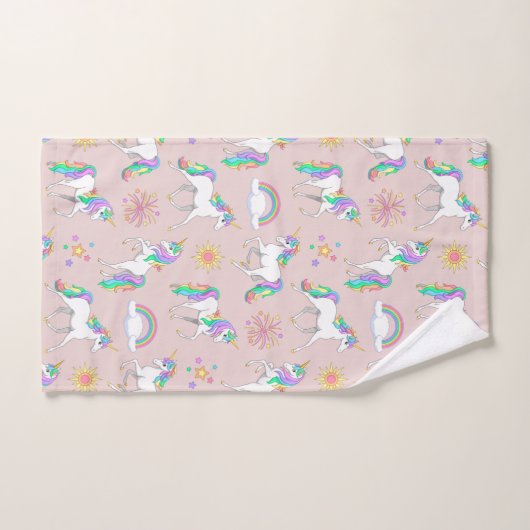 Hübsche Regenbogenfarben Badhandtuch Set (Handtuch)