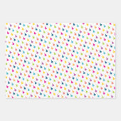 Hübsche Regenbogenfarben F-15E Adlermuster Geschenkpapier Set (Vorderseite)