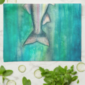 Hübsche Regenbogenforelle Geschirrtuch (Gefaltet)