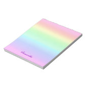 Hübsche Regenbogenglanz Notizblock (Rotiert)