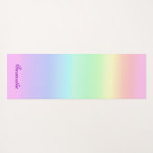 Hübsche Regenbogenglanz Yogamatte (Rückseite (Horizontal))