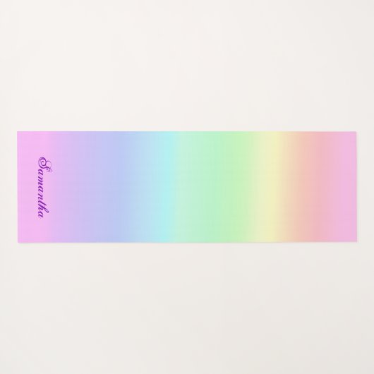 Hübsche Regenbogenglanz Yogamatte (Rückseite (Horizontal))