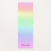 Hübsche Regenbogenglanz Yogamatte (Vorderseite)