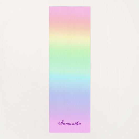 Hübsche Regenbogenglanz Yogamatte (Vorderseite)