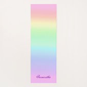 Hübsche Regenbogenglanz Yogamatte (Rückseite)