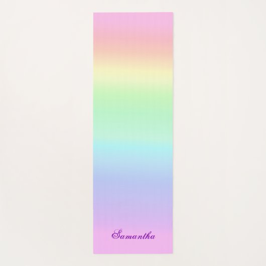 Hübsche Regenbogenglanz Yogamatte (Rückseite)