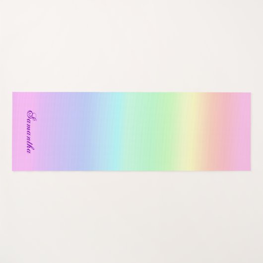 Hübsche Regenbogenglanz Yogamatte (Vorderseite (Horizontal))