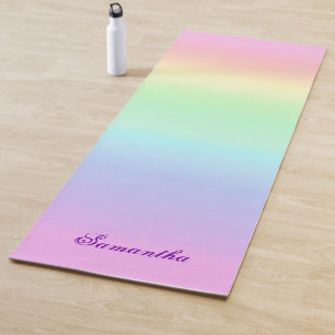 Hübsche Regenbogenglanz Yogamatte