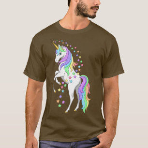 Hübsche Regenbogenpresse T-Shirt