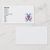 hübsche Regenbogenschmetterlinge wirbeln Visitenkarte (Vorne/Hinten)