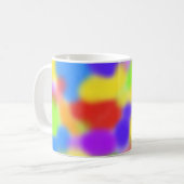 Hübsche Regenbogensplodges Abstraktes Design - Kaffeetasse (Vorderseite Links)