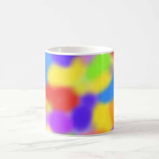 Hübsche Regenbogensplodges Abstraktes Design - Kaffeetasse (Mittel)