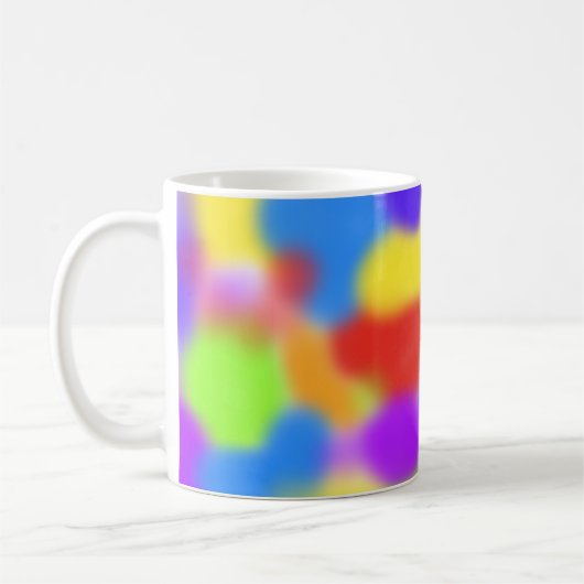 Hübsche Regenbogensplodges Abstraktes Design - Kaffeetasse (Links)